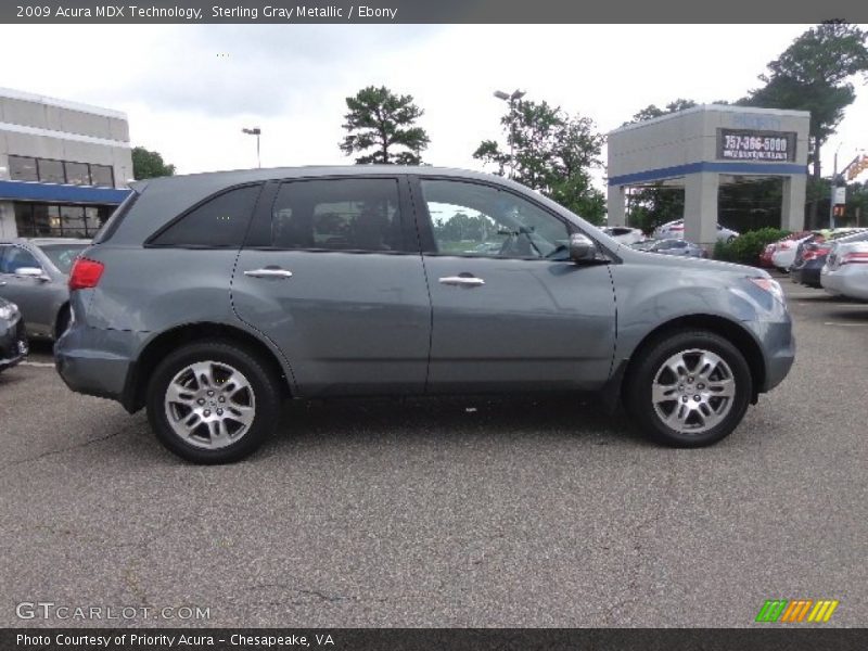 Sterling Gray Metallic / Ebony 2009 Acura MDX Technology