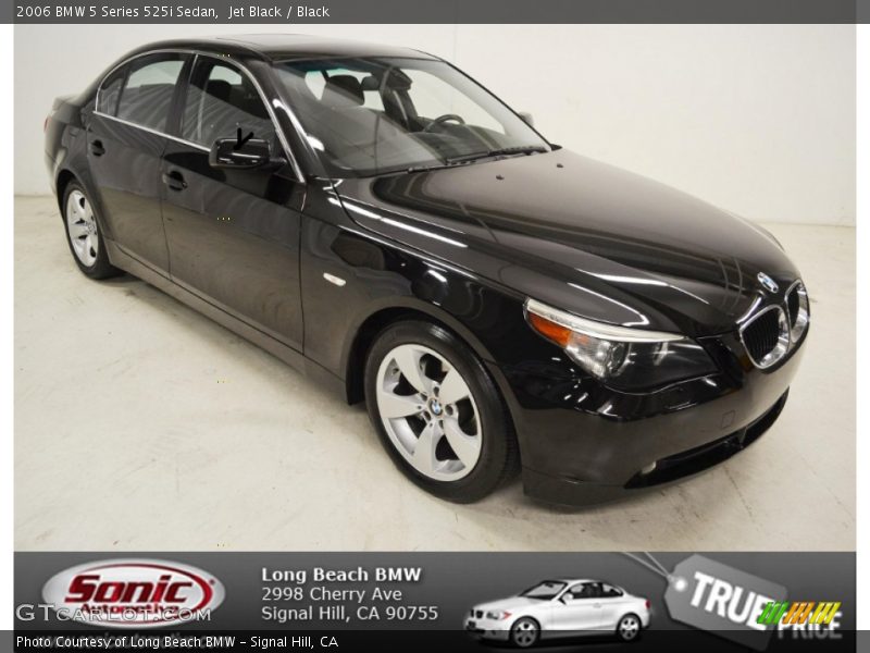 Jet Black / Black 2006 BMW 5 Series 525i Sedan