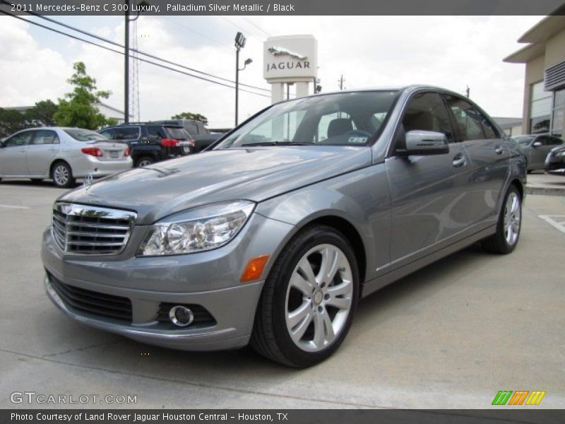 Palladium Silver Metallic / Black 2011 Mercedes-Benz C 300 Luxury