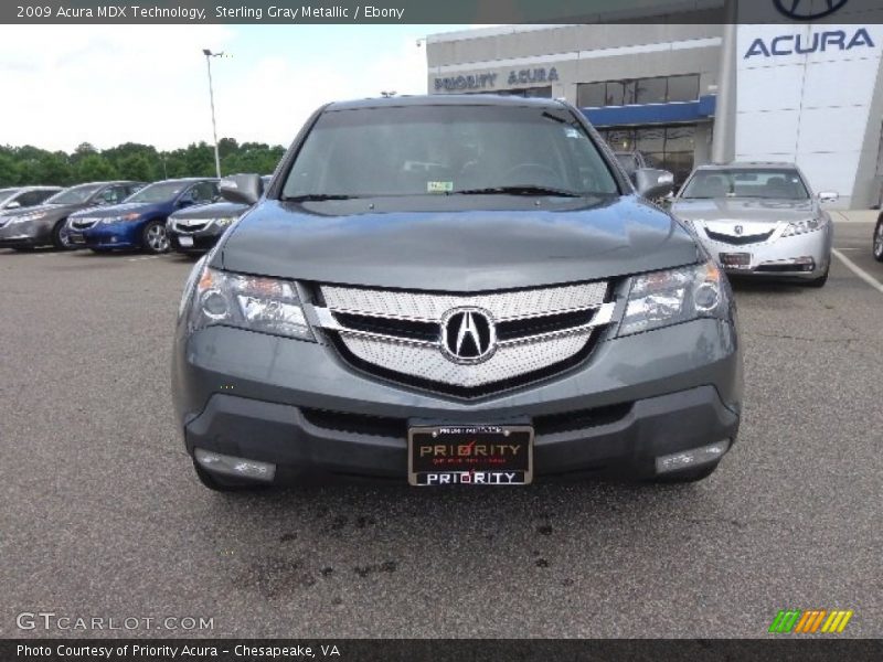 Sterling Gray Metallic / Ebony 2009 Acura MDX Technology
