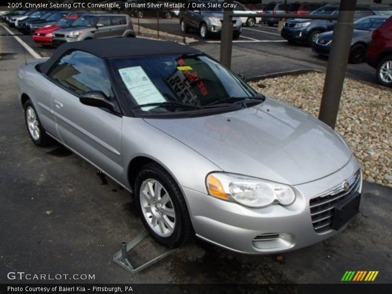 Brilliant Silver Metallic / Dark Slate Gray 2005 Chrysler Sebring GTC Convertible