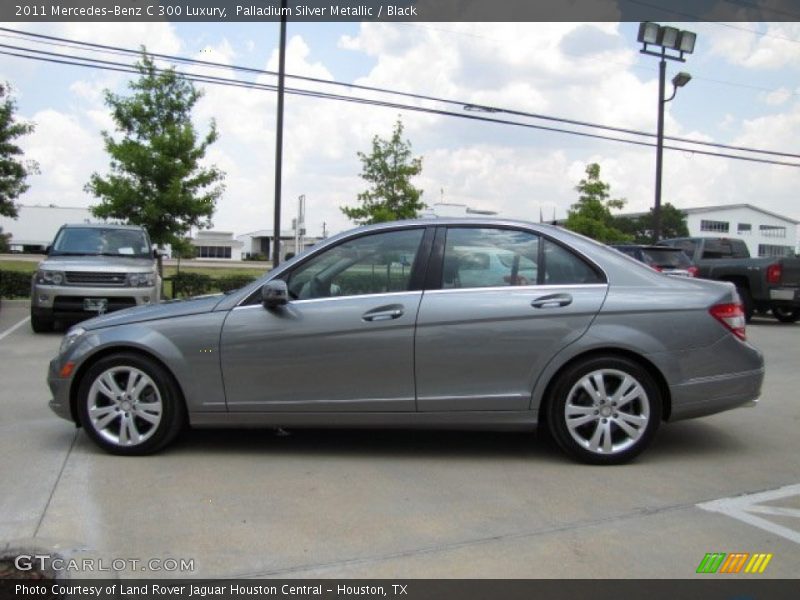 Palladium Silver Metallic / Black 2011 Mercedes-Benz C 300 Luxury