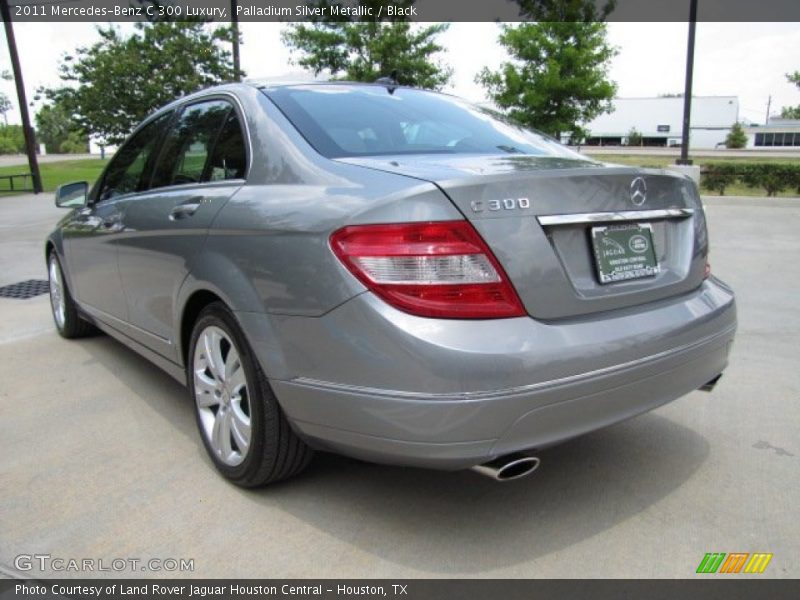 Palladium Silver Metallic / Black 2011 Mercedes-Benz C 300 Luxury