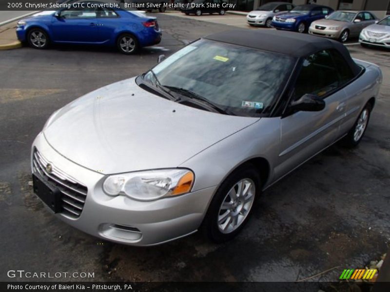 Brilliant Silver Metallic / Dark Slate Gray 2005 Chrysler Sebring GTC Convertible