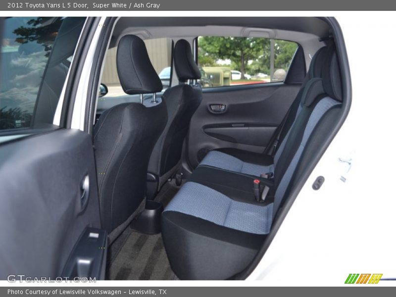 Super White / Ash Gray 2012 Toyota Yaris L 5 Door