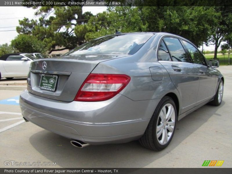 Palladium Silver Metallic / Black 2011 Mercedes-Benz C 300 Luxury