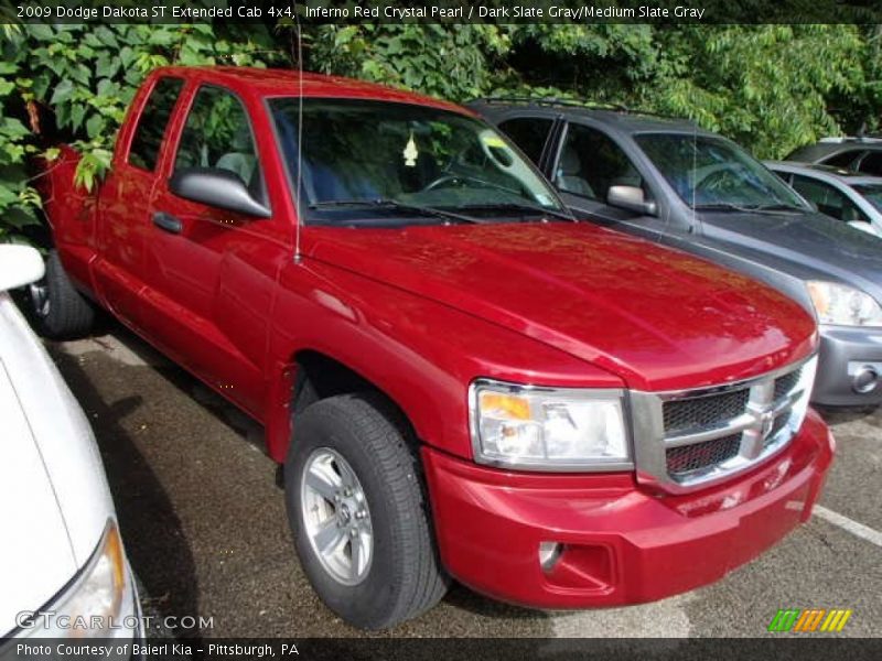 Inferno Red Crystal Pearl / Dark Slate Gray/Medium Slate Gray 2009 Dodge Dakota ST Extended Cab 4x4