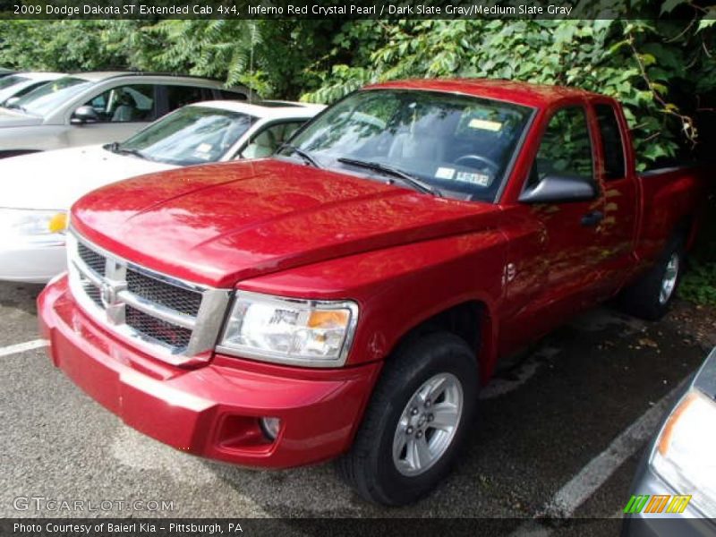 Inferno Red Crystal Pearl / Dark Slate Gray/Medium Slate Gray 2009 Dodge Dakota ST Extended Cab 4x4