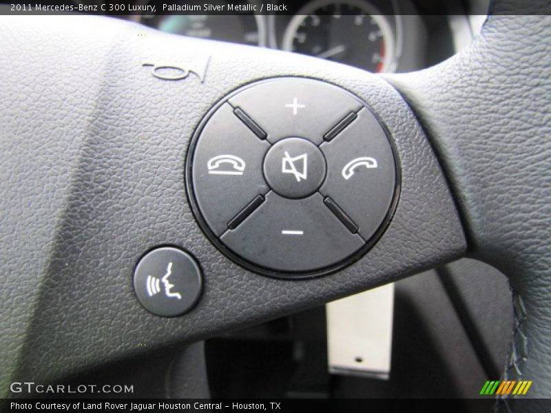 Palladium Silver Metallic / Black 2011 Mercedes-Benz C 300 Luxury