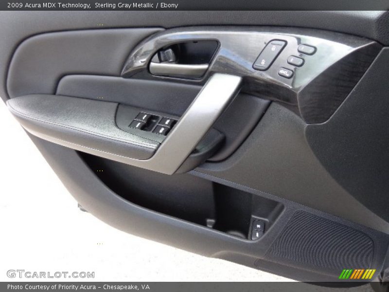 Sterling Gray Metallic / Ebony 2009 Acura MDX Technology