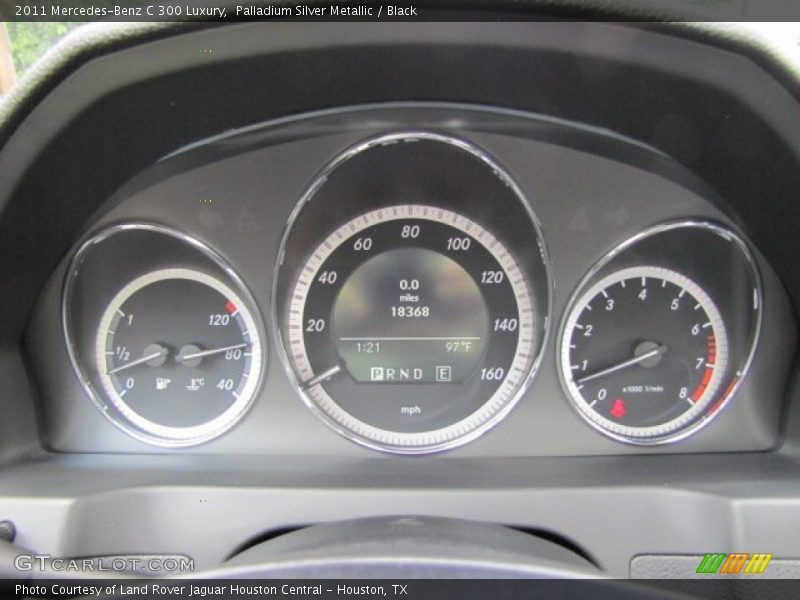 Palladium Silver Metallic / Black 2011 Mercedes-Benz C 300 Luxury