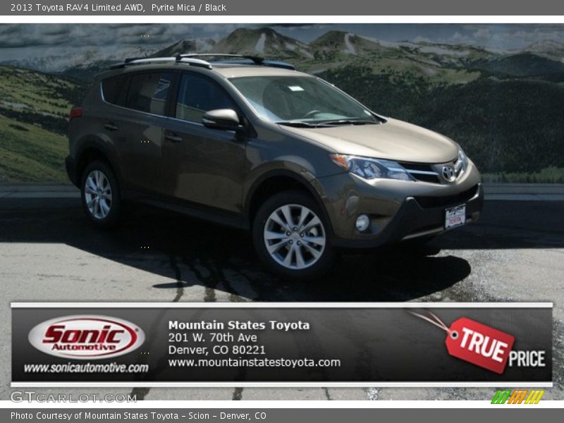 Pyrite Mica / Black 2013 Toyota RAV4 Limited AWD