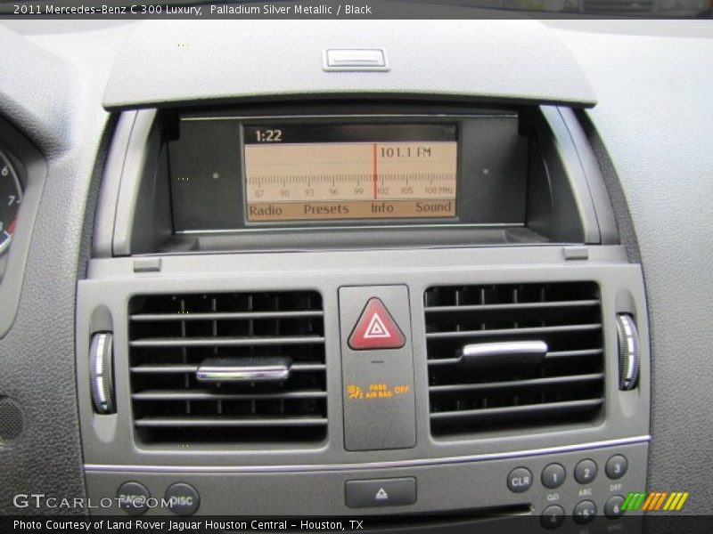 Palladium Silver Metallic / Black 2011 Mercedes-Benz C 300 Luxury
