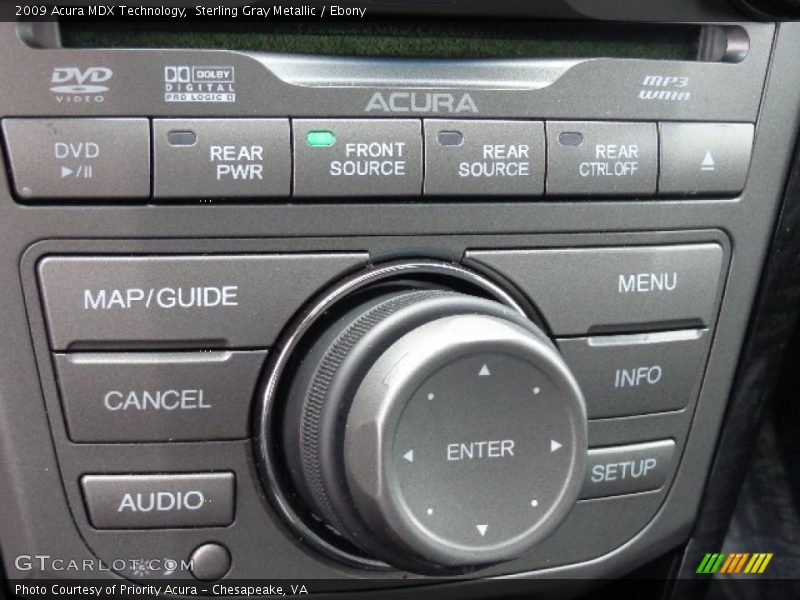 Sterling Gray Metallic / Ebony 2009 Acura MDX Technology