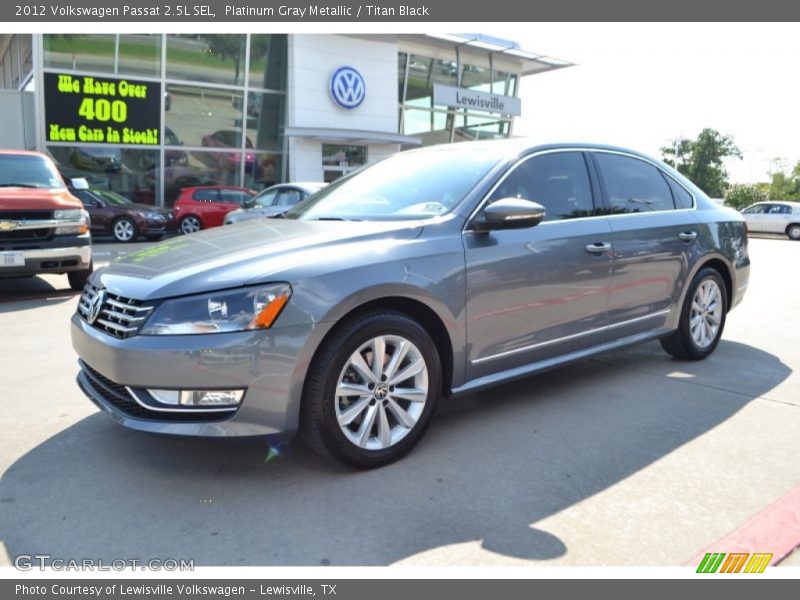 Platinum Gray Metallic / Titan Black 2012 Volkswagen Passat 2.5L SEL
