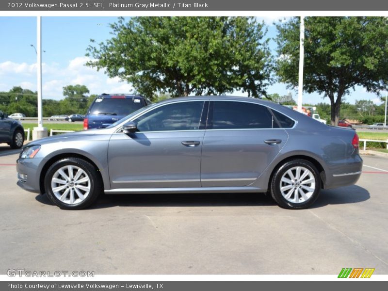 Platinum Gray Metallic / Titan Black 2012 Volkswagen Passat 2.5L SEL
