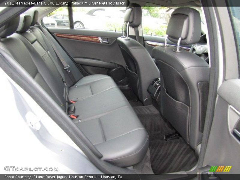 Palladium Silver Metallic / Black 2011 Mercedes-Benz C 300 Luxury