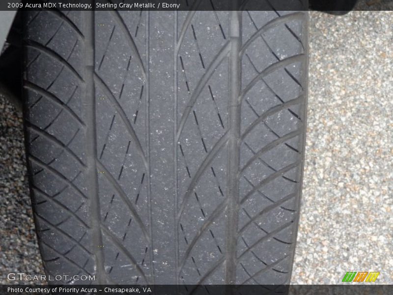Sterling Gray Metallic / Ebony 2009 Acura MDX Technology