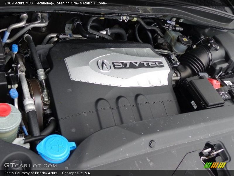 Sterling Gray Metallic / Ebony 2009 Acura MDX Technology