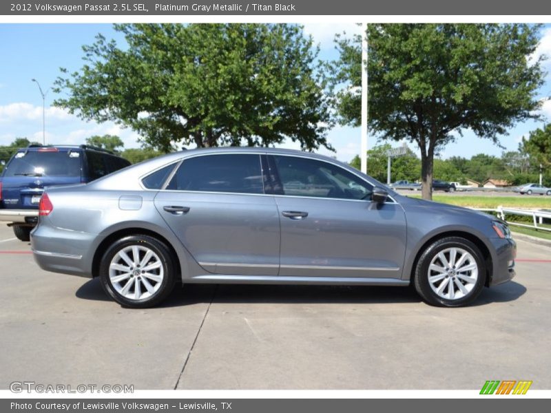 Platinum Gray Metallic / Titan Black 2012 Volkswagen Passat 2.5L SEL