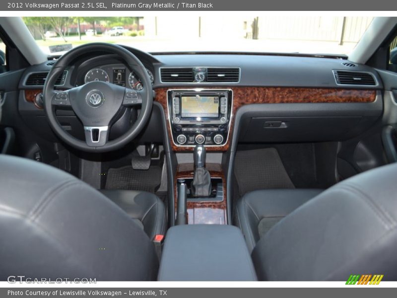 Platinum Gray Metallic / Titan Black 2012 Volkswagen Passat 2.5L SEL