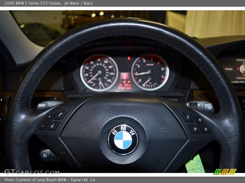 Jet Black / Black 2006 BMW 5 Series 525i Sedan