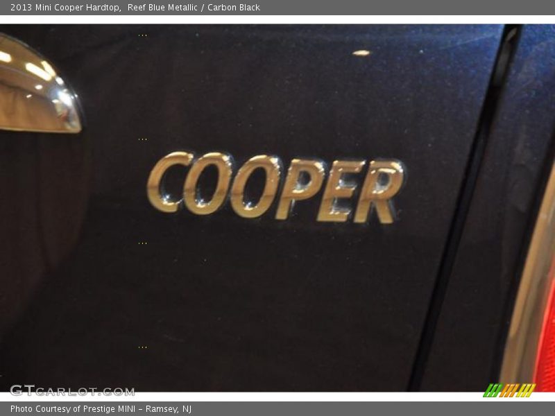 Reef Blue Metallic / Carbon Black 2013 Mini Cooper Hardtop