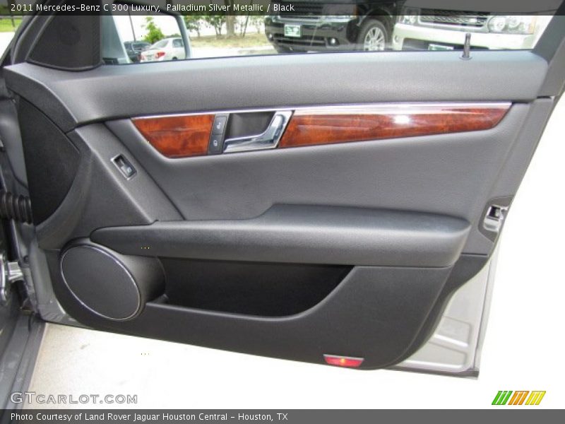 Palladium Silver Metallic / Black 2011 Mercedes-Benz C 300 Luxury