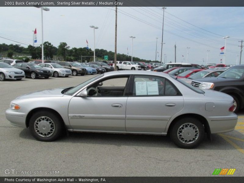 Sterling Silver Metallic / Medium Gray 2001 Buick Century Custom