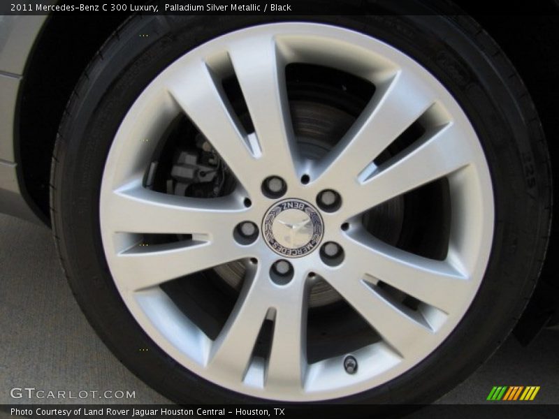 Palladium Silver Metallic / Black 2011 Mercedes-Benz C 300 Luxury