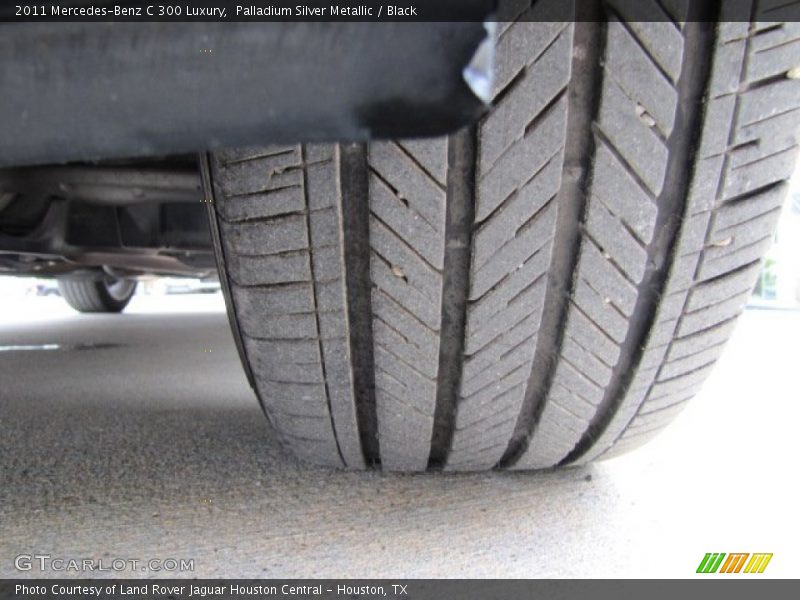 Palladium Silver Metallic / Black 2011 Mercedes-Benz C 300 Luxury