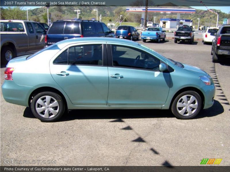 Jade Sea Metallic / Dark Charcoal 2007 Toyota Yaris Sedan