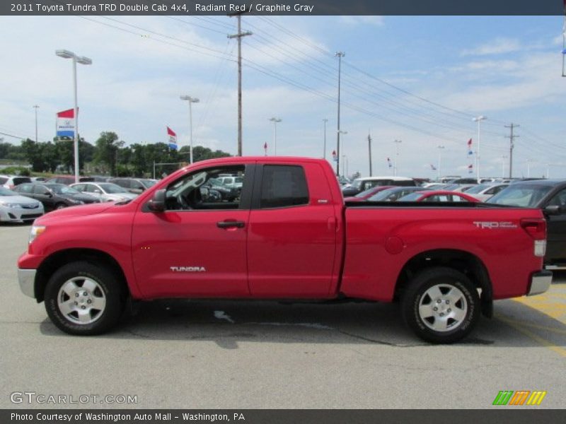 Radiant Red / Graphite Gray 2011 Toyota Tundra TRD Double Cab 4x4