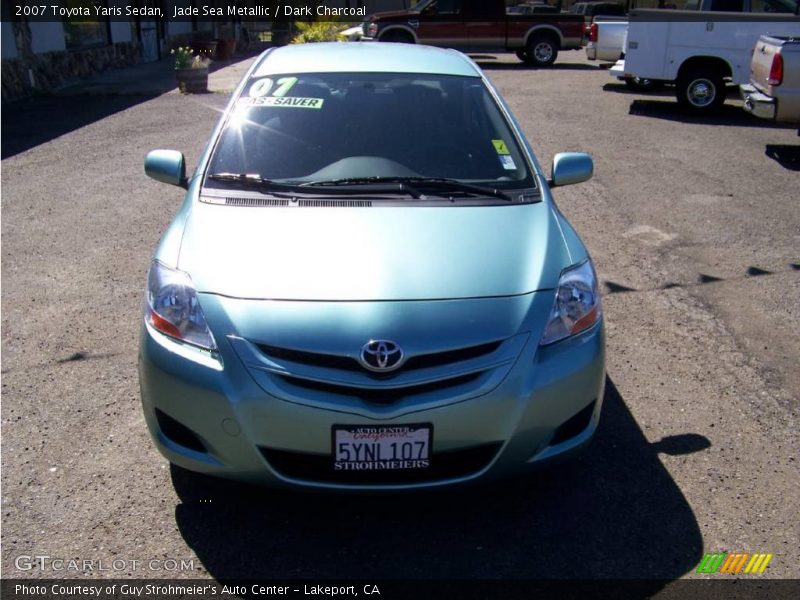 Jade Sea Metallic / Dark Charcoal 2007 Toyota Yaris Sedan