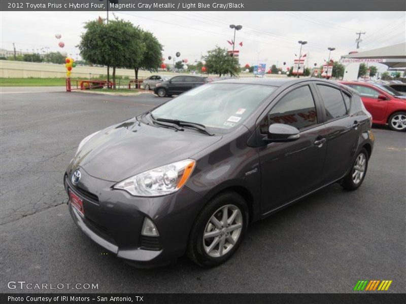 Magnetic Gray Metallic / Light Blue Gray/Black 2012 Toyota Prius c Hybrid Four