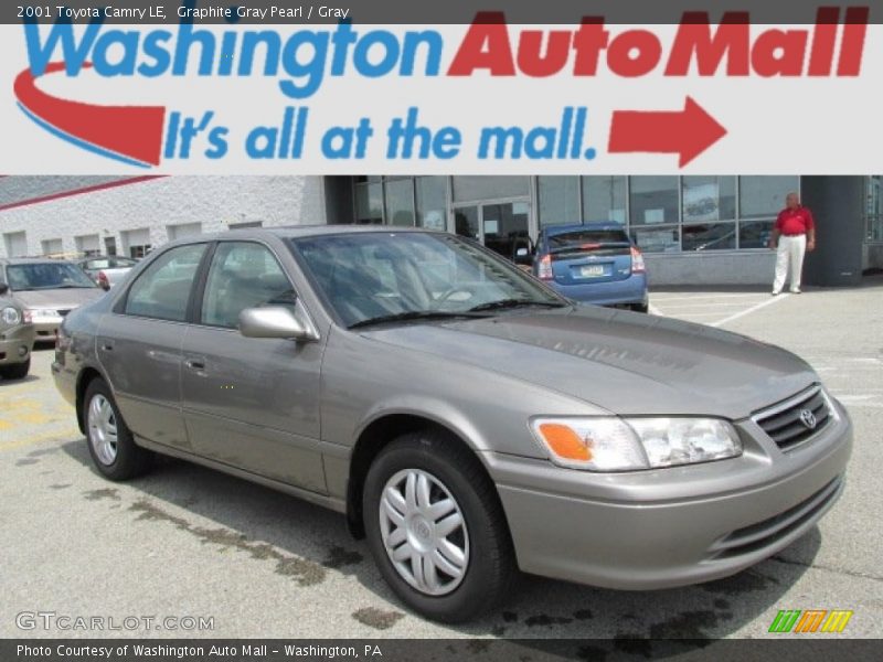 Graphite Gray Pearl / Gray 2001 Toyota Camry LE