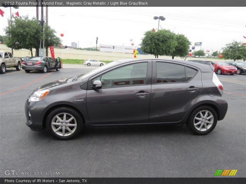 Magnetic Gray Metallic / Light Blue Gray/Black 2012 Toyota Prius c Hybrid Four