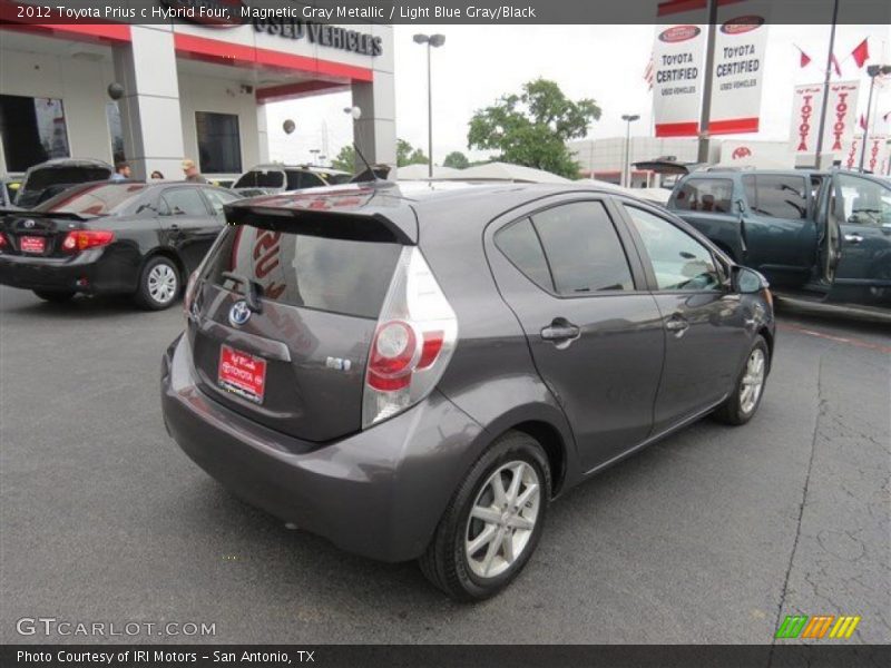 Magnetic Gray Metallic / Light Blue Gray/Black 2012 Toyota Prius c Hybrid Four