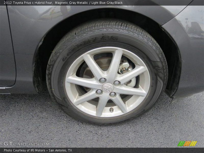 Magnetic Gray Metallic / Light Blue Gray/Black 2012 Toyota Prius c Hybrid Four