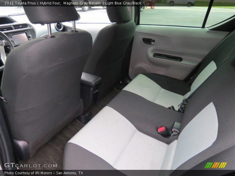 Magnetic Gray Metallic / Light Blue Gray/Black 2012 Toyota Prius c Hybrid Four