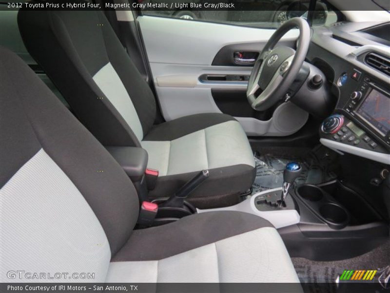 Magnetic Gray Metallic / Light Blue Gray/Black 2012 Toyota Prius c Hybrid Four