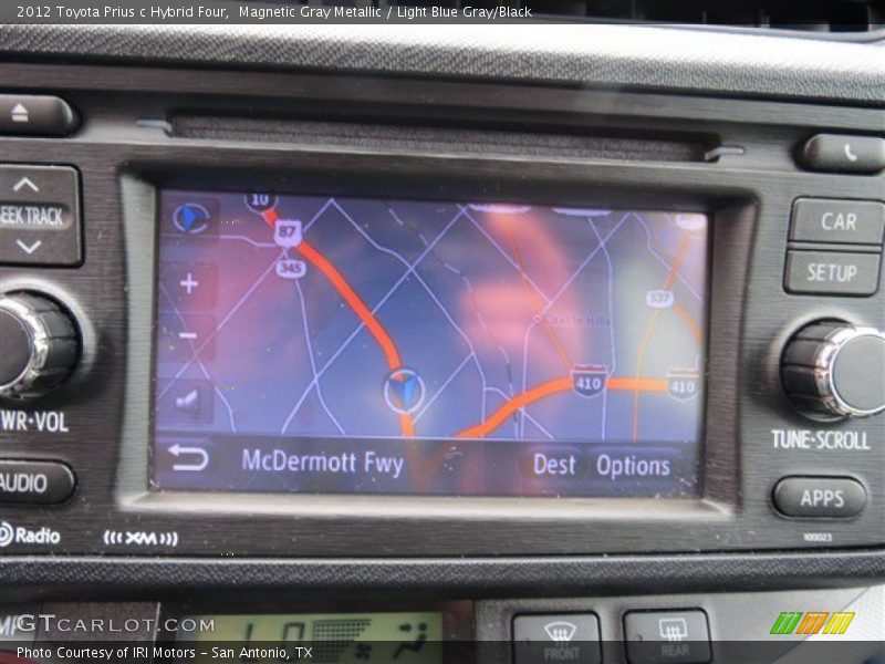 Magnetic Gray Metallic / Light Blue Gray/Black 2012 Toyota Prius c Hybrid Four