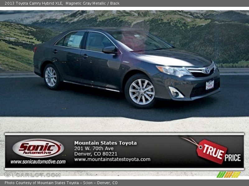 Magnetic Gray Metallic / Black 2013 Toyota Camry Hybrid XLE