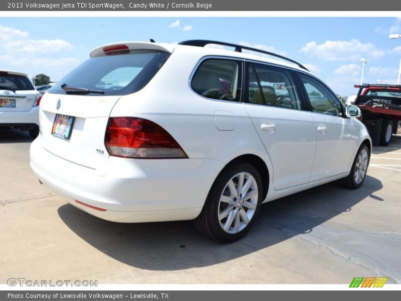Candy White / Cornsilk Beige 2013 Volkswagen Jetta TDI SportWagen