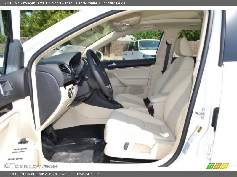 Candy White / Cornsilk Beige 2013 Volkswagen Jetta TDI SportWagen