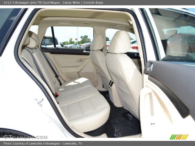 Candy White / Cornsilk Beige 2013 Volkswagen Jetta TDI SportWagen