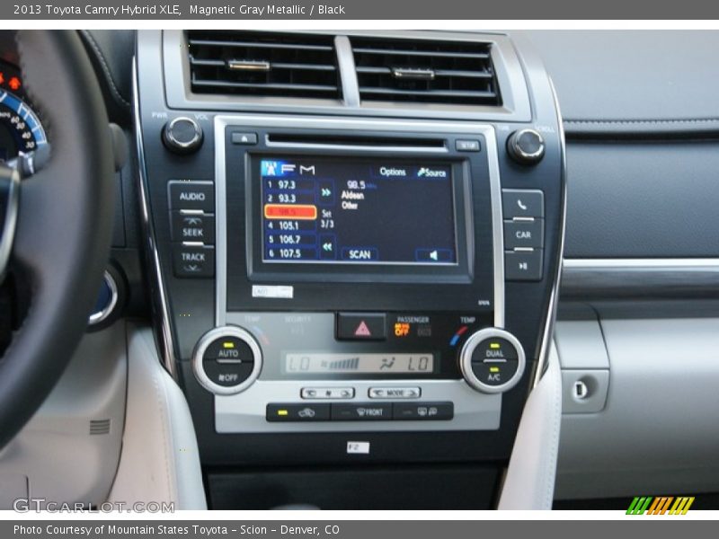 Magnetic Gray Metallic / Black 2013 Toyota Camry Hybrid XLE
