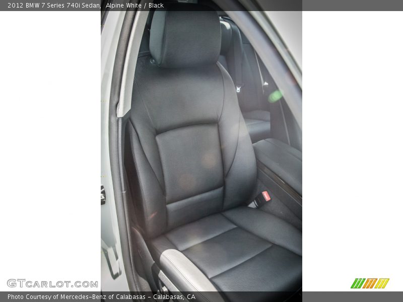 Alpine White / Black 2012 BMW 7 Series 740i Sedan
