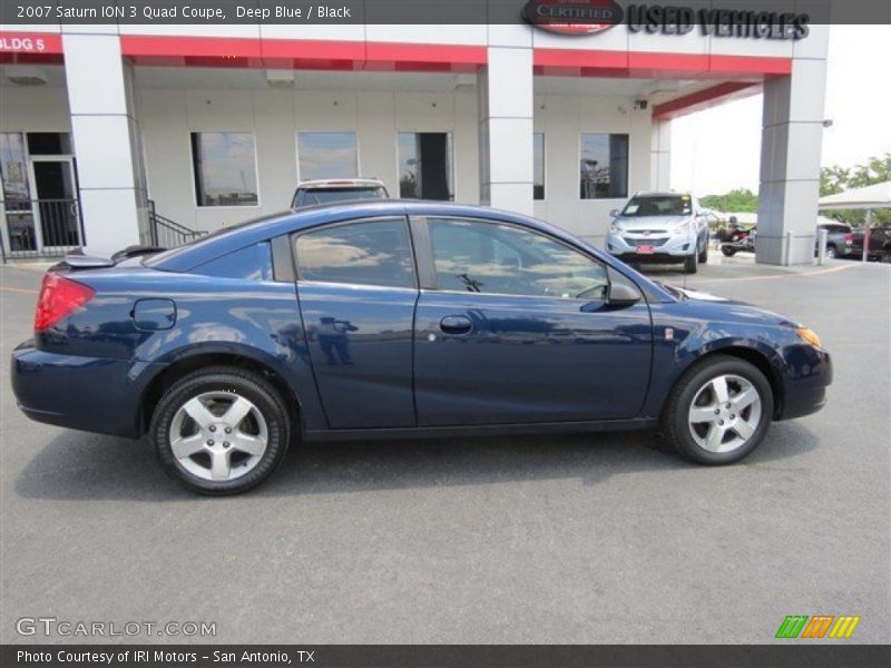 Deep Blue / Black 2007 Saturn ION 3 Quad Coupe