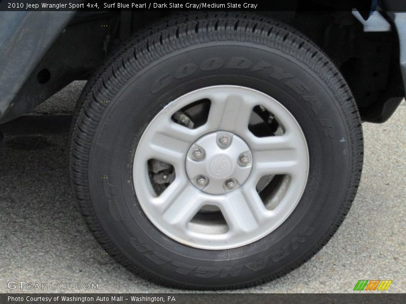 Surf Blue Pearl / Dark Slate Gray/Medium Slate Gray 2010 Jeep Wrangler Sport 4x4
